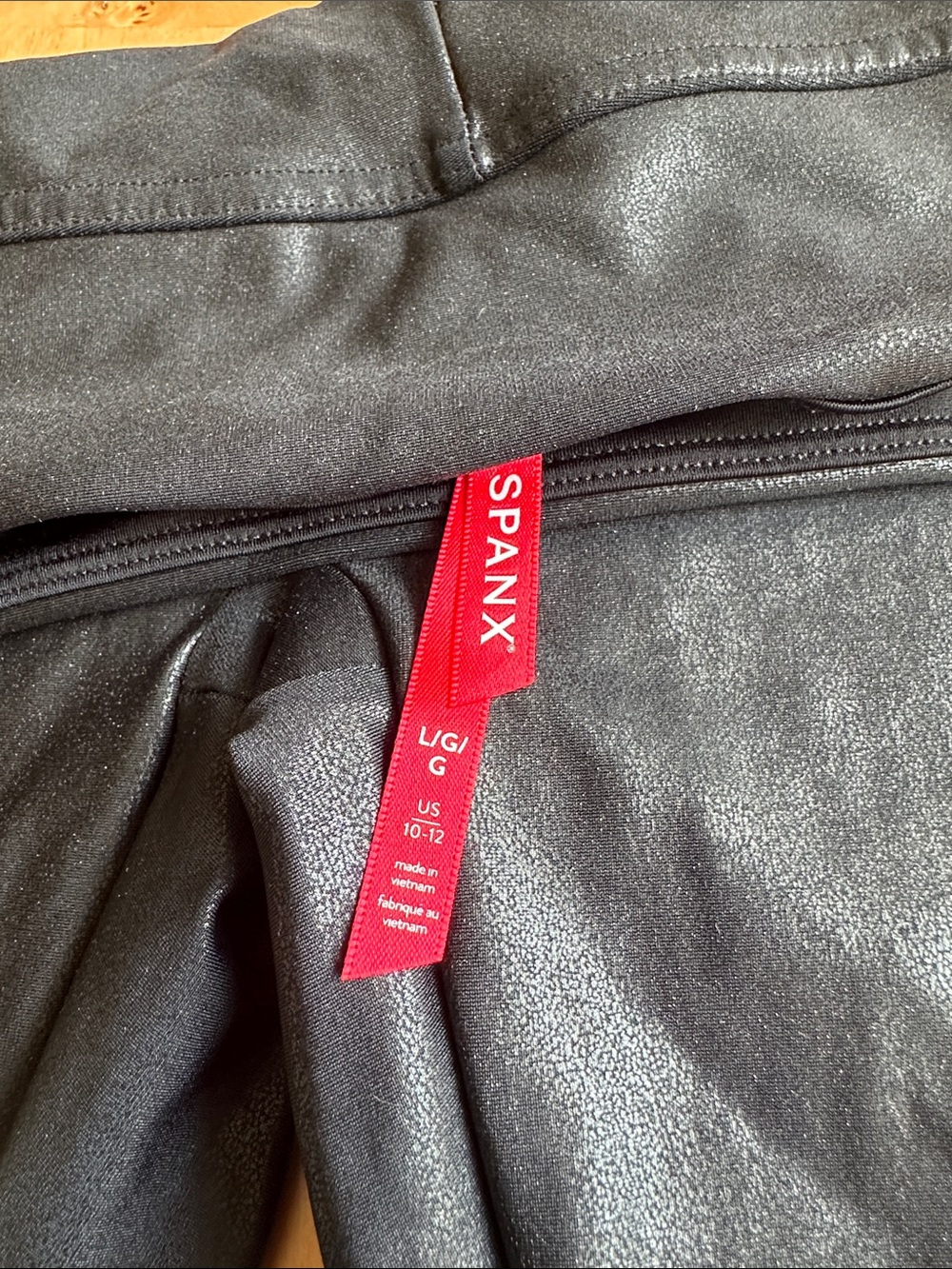 SPANX Black Shimmer kids leggings